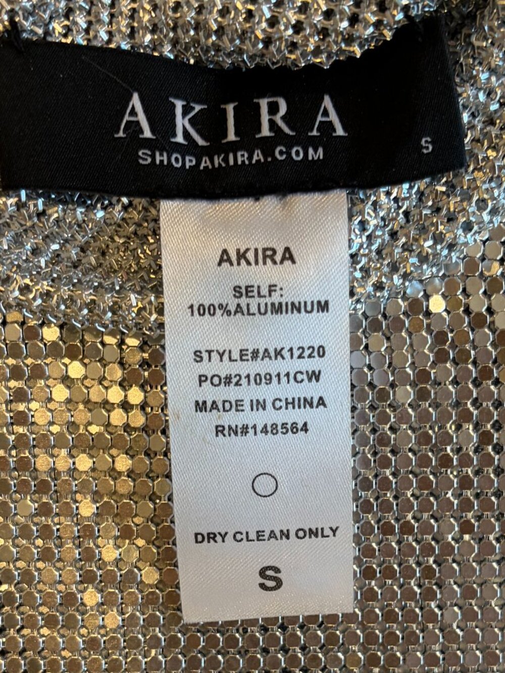 Akira aluminum mesh top size S - Picture 3 of 4